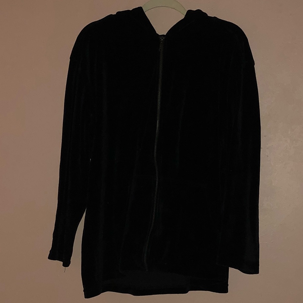 Cotton Couture Velour Zip Hoodie